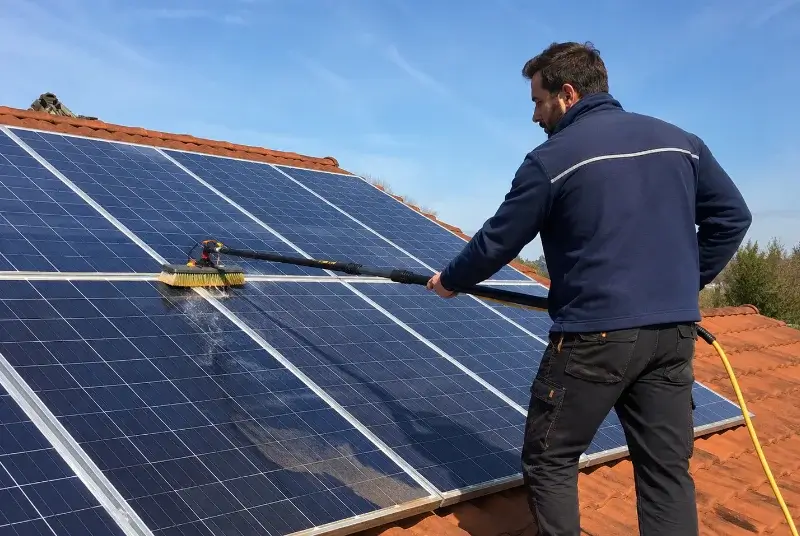 Nettoyage et entretien de panneaux solaires à Bernos-Beaulac